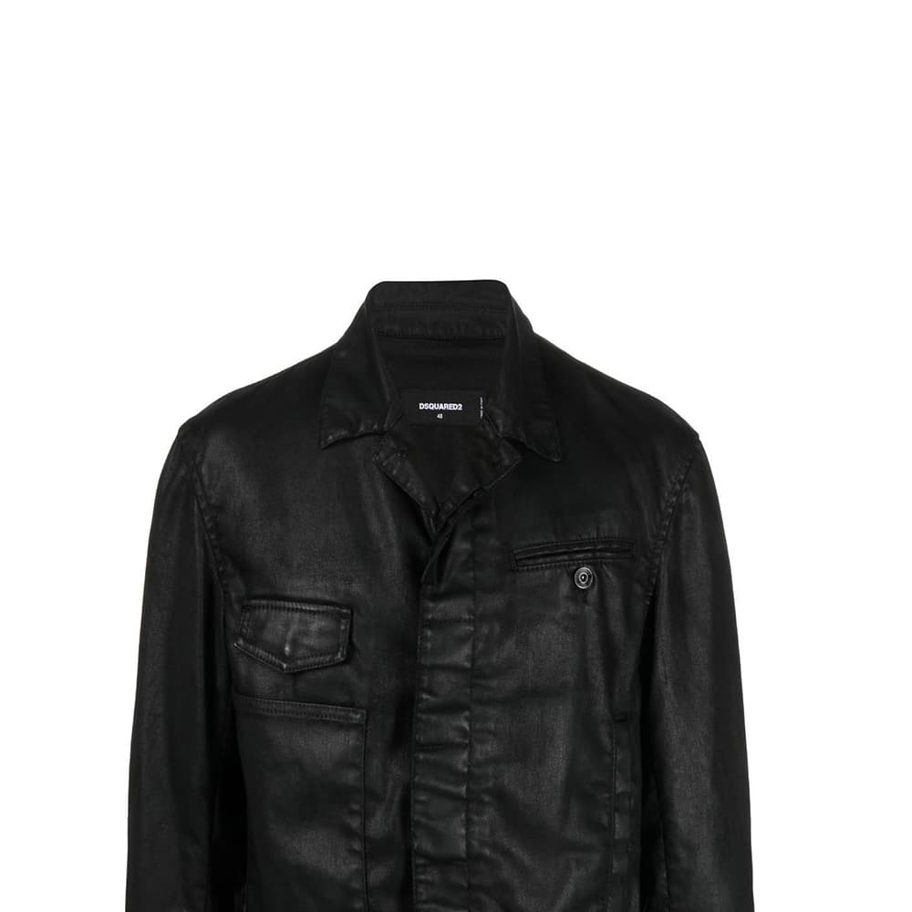 Куртка DSQUARED2 FW22 Pilot Jacket Black - изображение 5