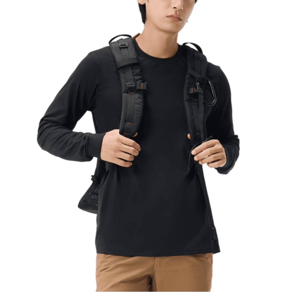 Худи Columbia Casual Outdoor Худи-ханьфу Платье Мужское Черное - изображение 3