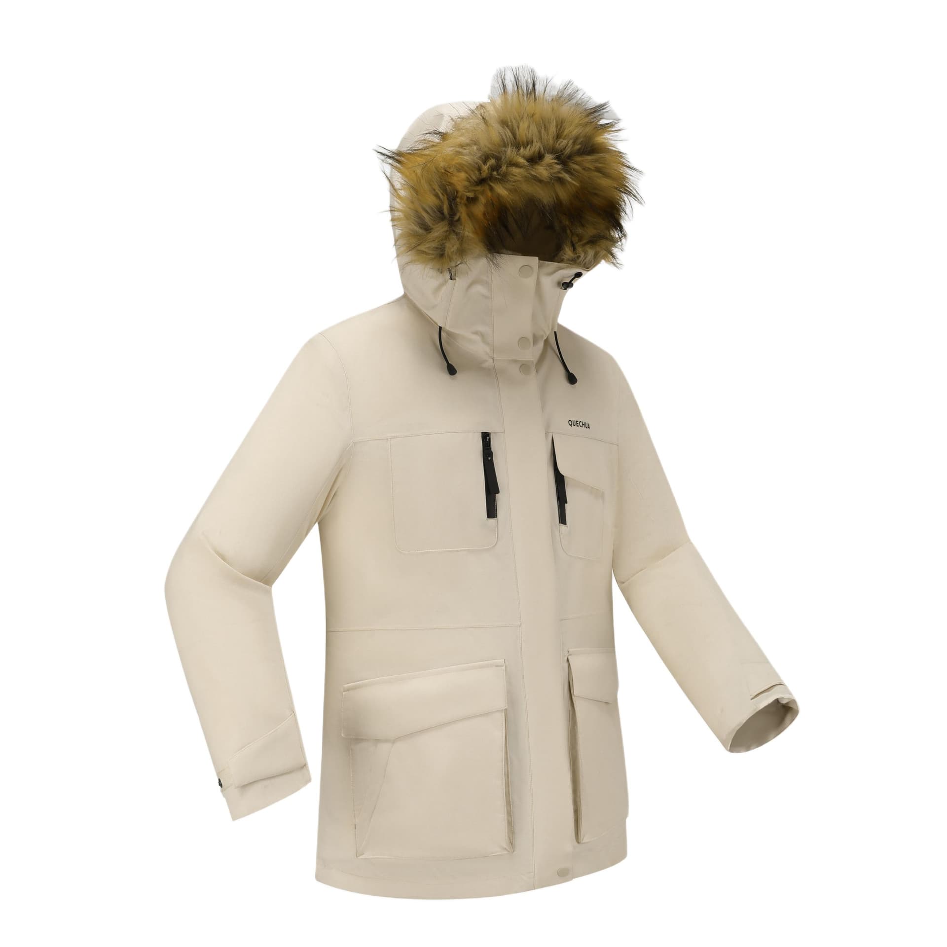 Пуховик DECATHLON SH900 QUECHUA Пуховик Женский Топленое масло Бежевый - изображение 2
