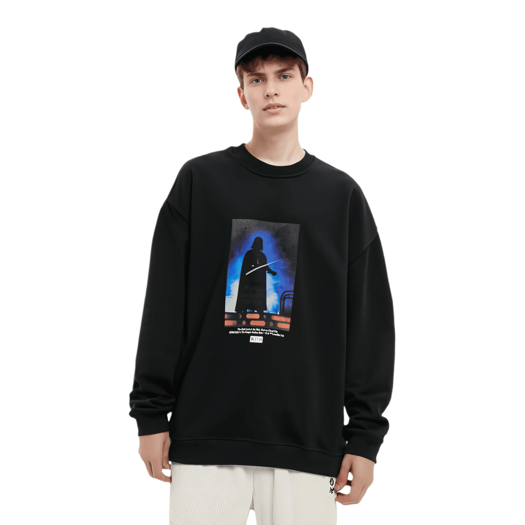 Худи KITH x STAR WARS Vader Crewneck Black - изображение 3