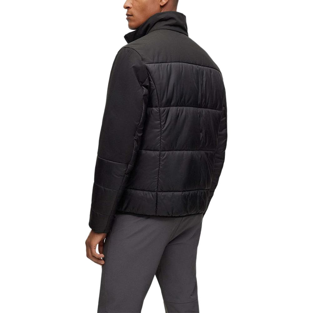 Зимняя куртка пуховик HUGO BOSS Green SS24 Colorblock Logo Cotton Jacket - изображение 4