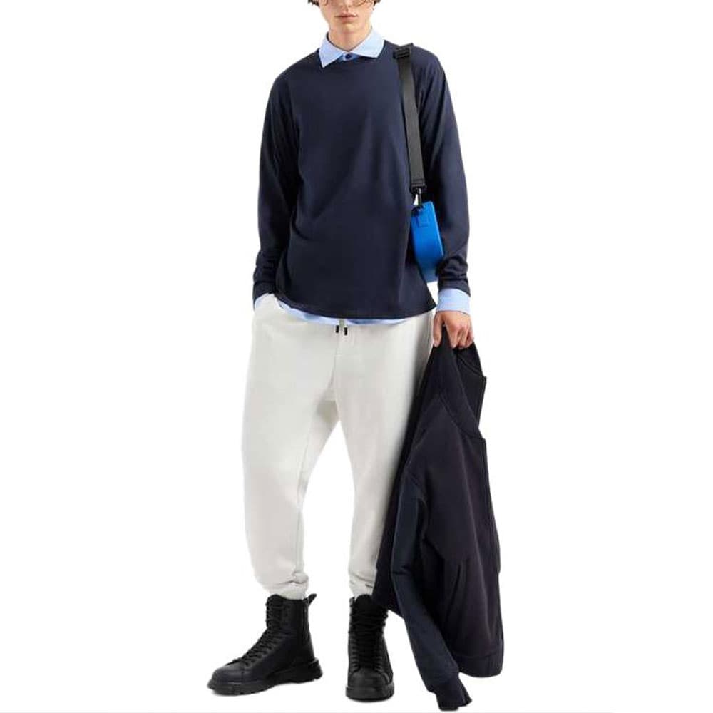 Футболка ARMANI EXCHANGEAE FW24 T Рубашка Мужская Морской Синий - изображение 2