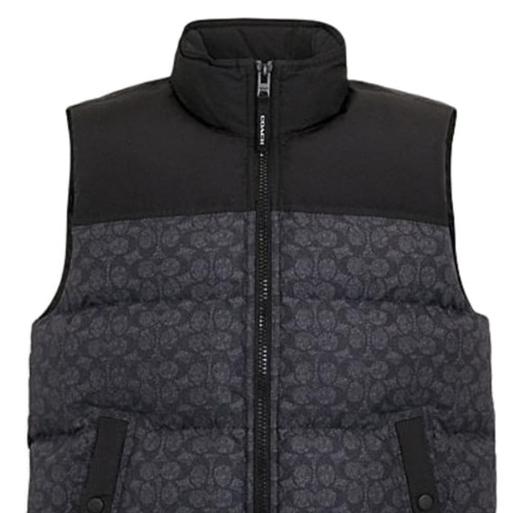 Куртка COACH Пуховый жилет Мужской Угольный серый - изображение 5