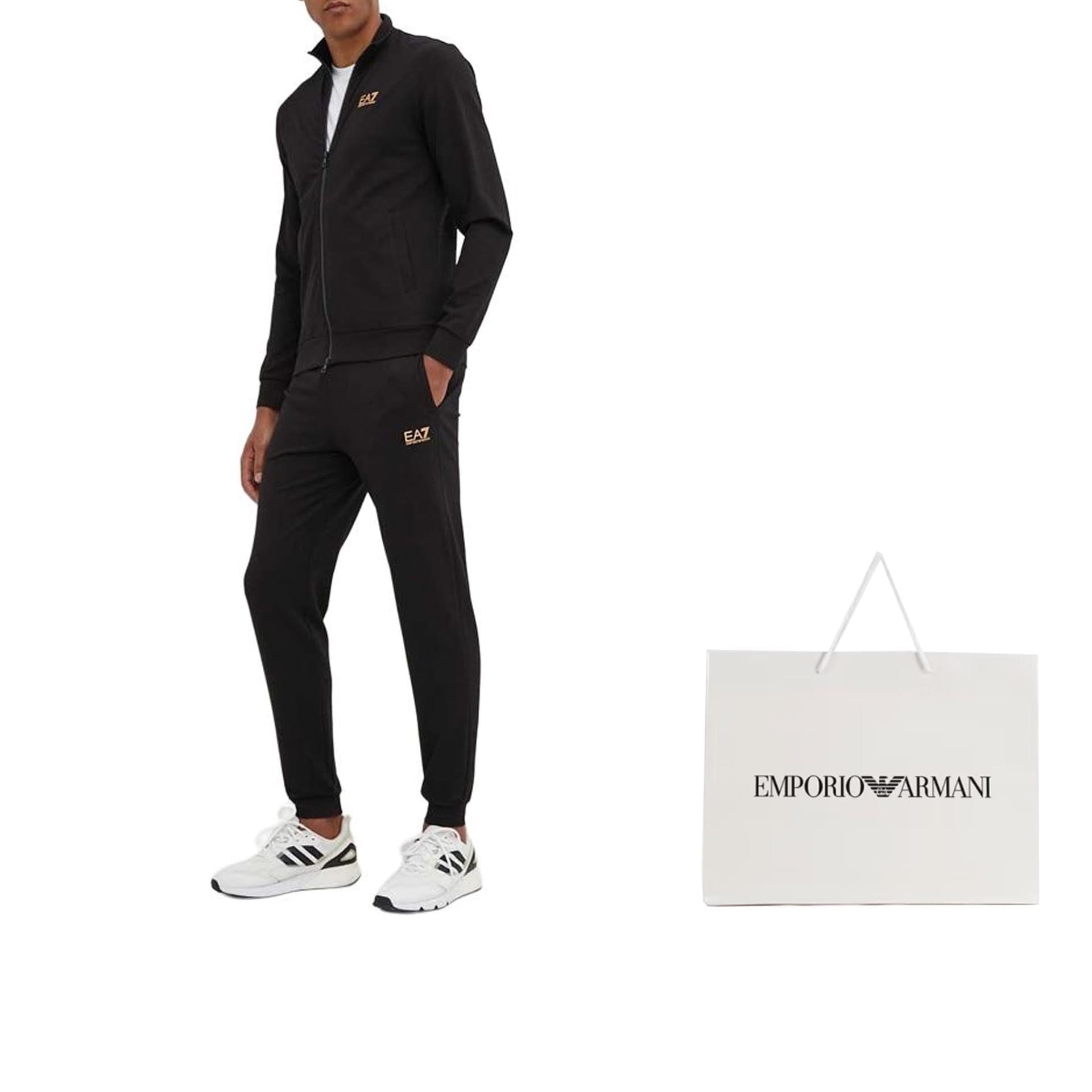 Спортивный костюм Emporio Armani EA7 Повседневные спортивные костюмы Мужской Черный - изображение 4