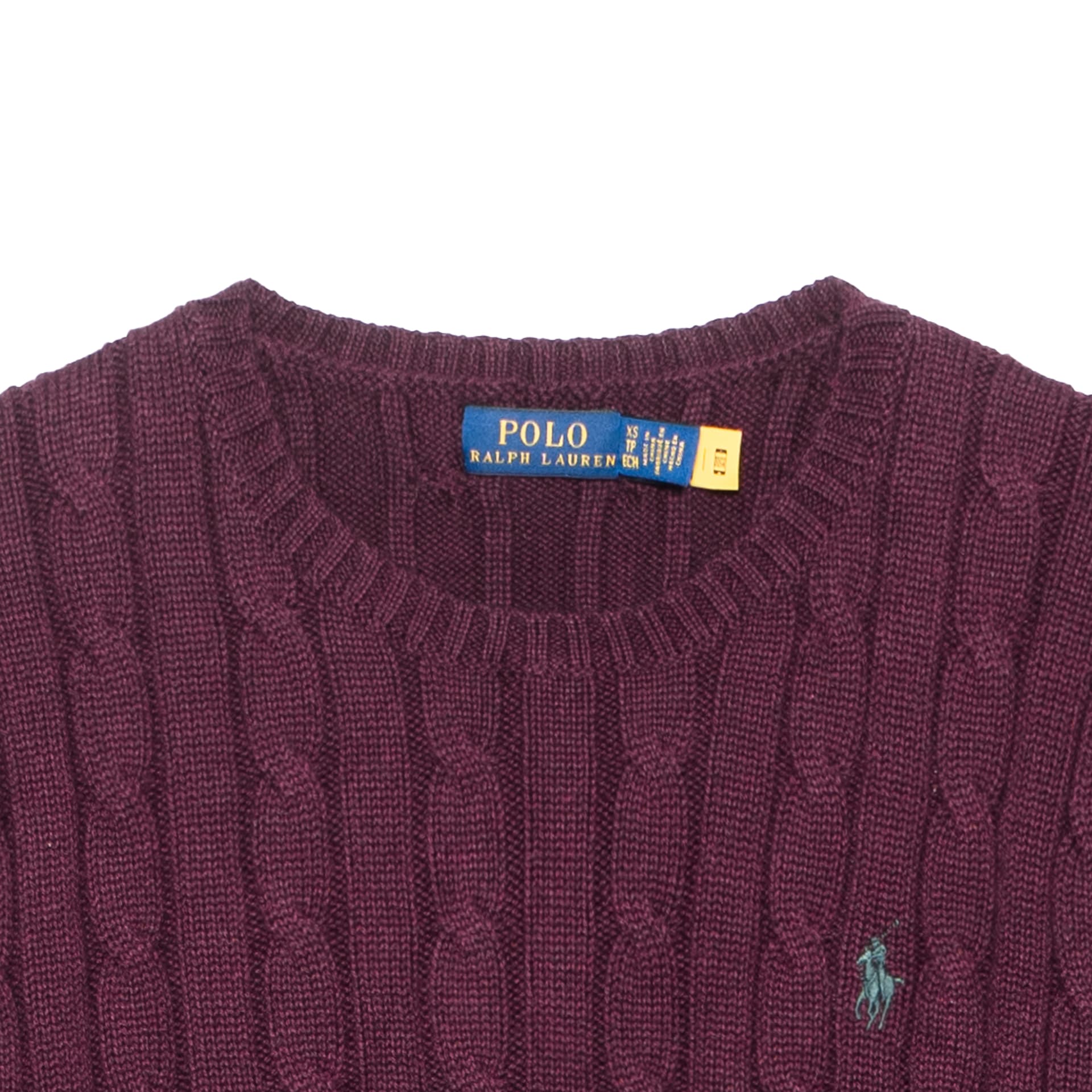 Кофта Polo Ralph Lauren SS24 Трикотаж Стандартный размер Женские Классический Бургундский - изображение 5