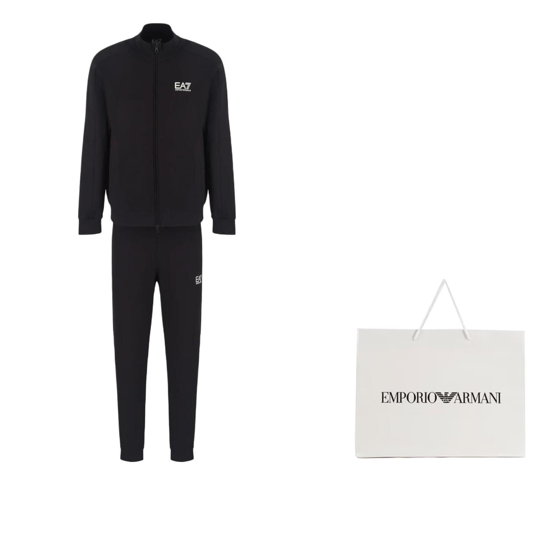 Спортивный костюм Emporio Armani EA7 SS24 Повседневные спортивные костюмы Мужской Черный - изображение 6