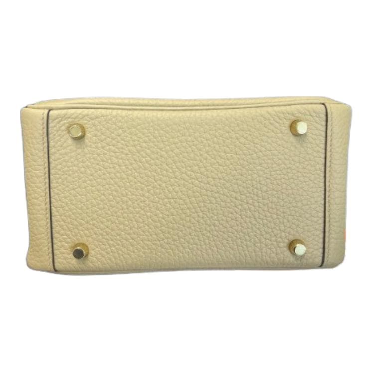 Сумка через плечо HERMES Lindy II mini Clemence 8Q BEIGE MARFA - изображение 3