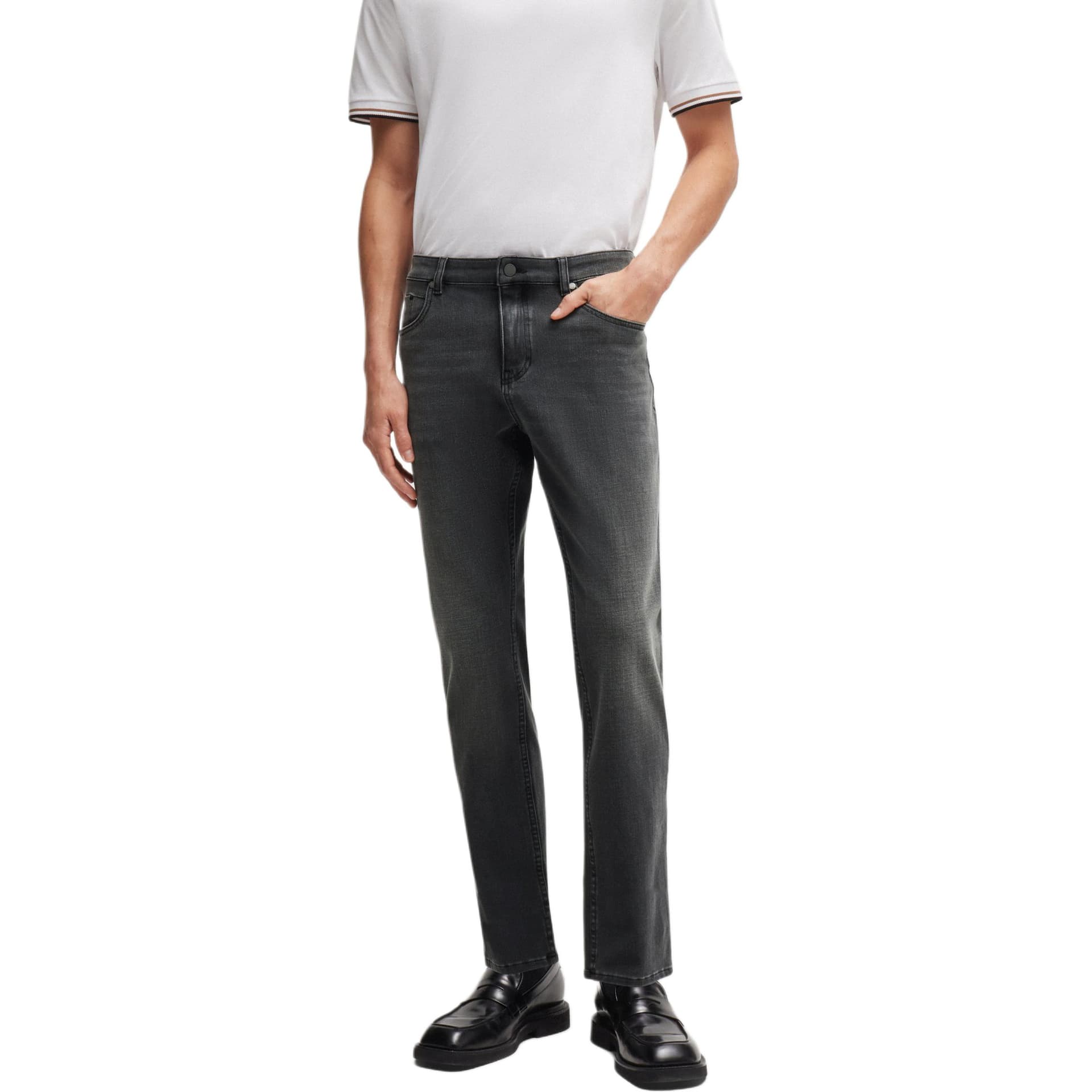 Штаны HUGO BOSS FW24 Джинсы Мужские Черные - изображение 3