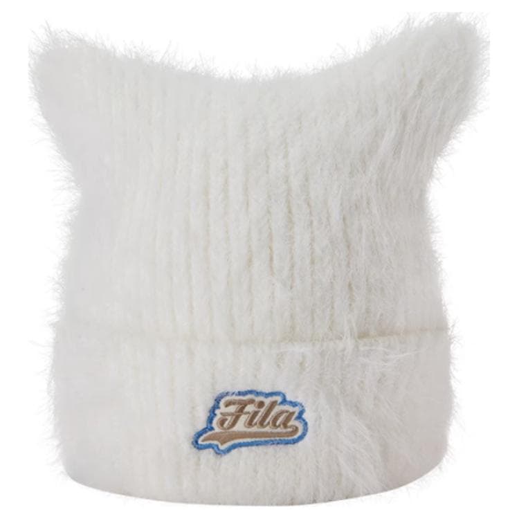 Шапка FILA FUSION Акриловые Шапки-бини Женские Зефирно-белые - изображение 2