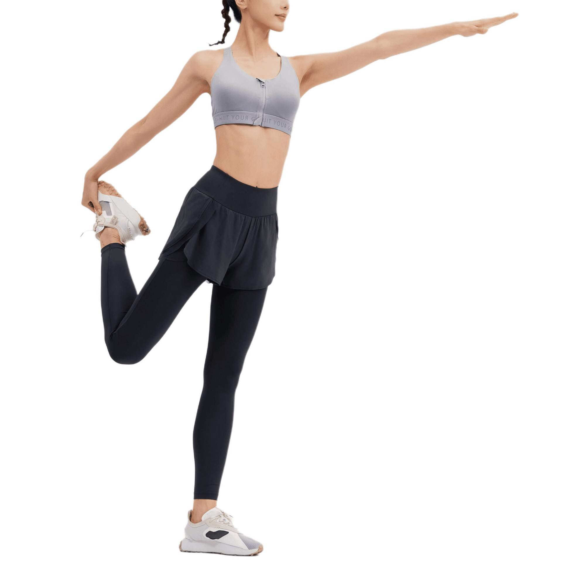 DECATHLON FBRA920 DOMYOS Спортивное белье Женское Серое - изображение 3