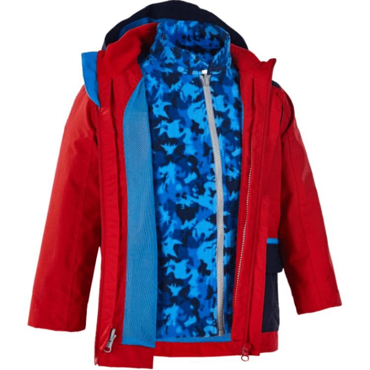DECATHLON SH100 Куртки и пальто Вишнево-красный Темно-синий для младенцев и малышей - изображение 2