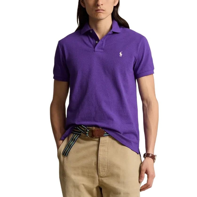 Поло Polo Ralph Lauren SS24 Мужское Поло Фиолетовое - изображение 3