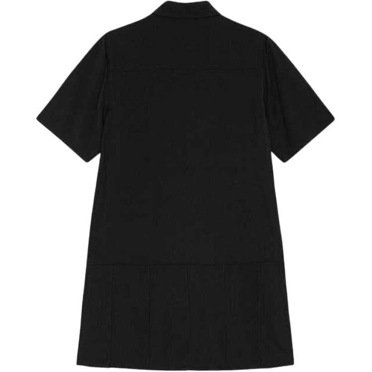 Платье GANNI FW24 Короткое платье с короткими рукавами женское черное - изображение 2