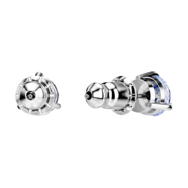 Серьги Swarovski Solitaire Серьги-гвоздики Унисекс Синие - изображение 3