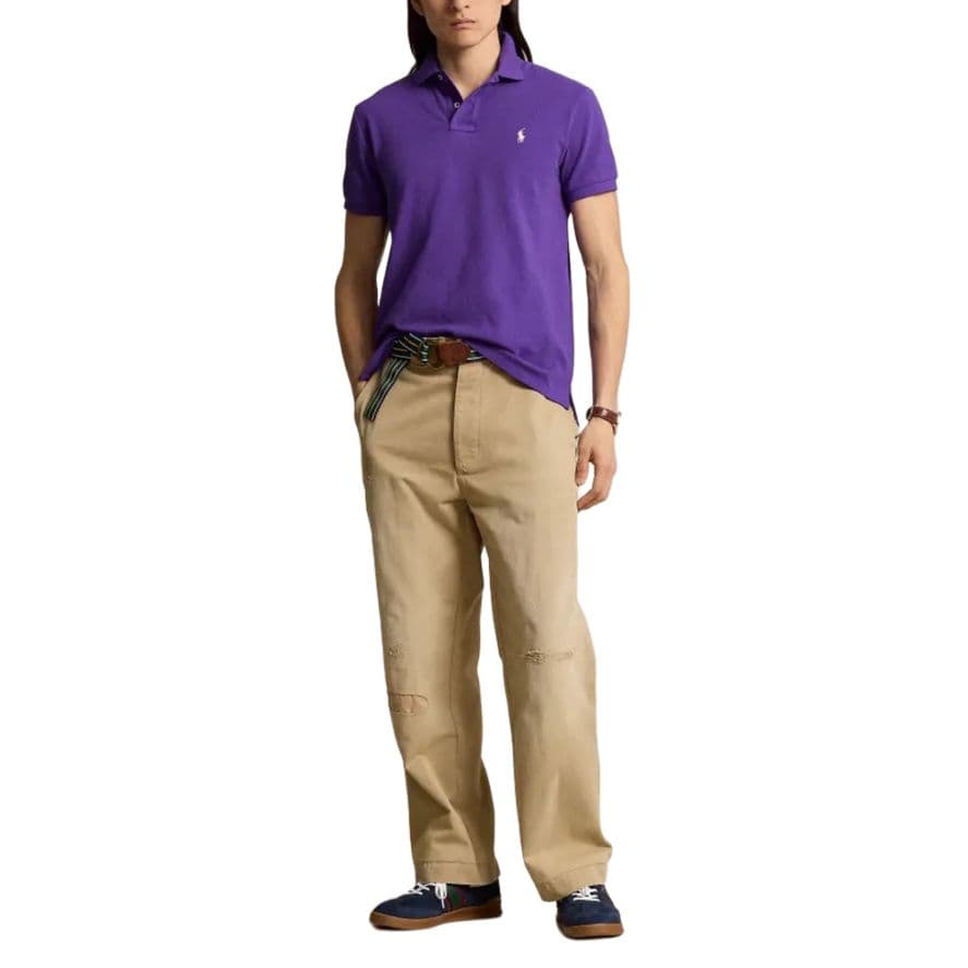 Поло Polo Ralph Lauren SS24 Мужское Поло Фиолетовое - изображение 2