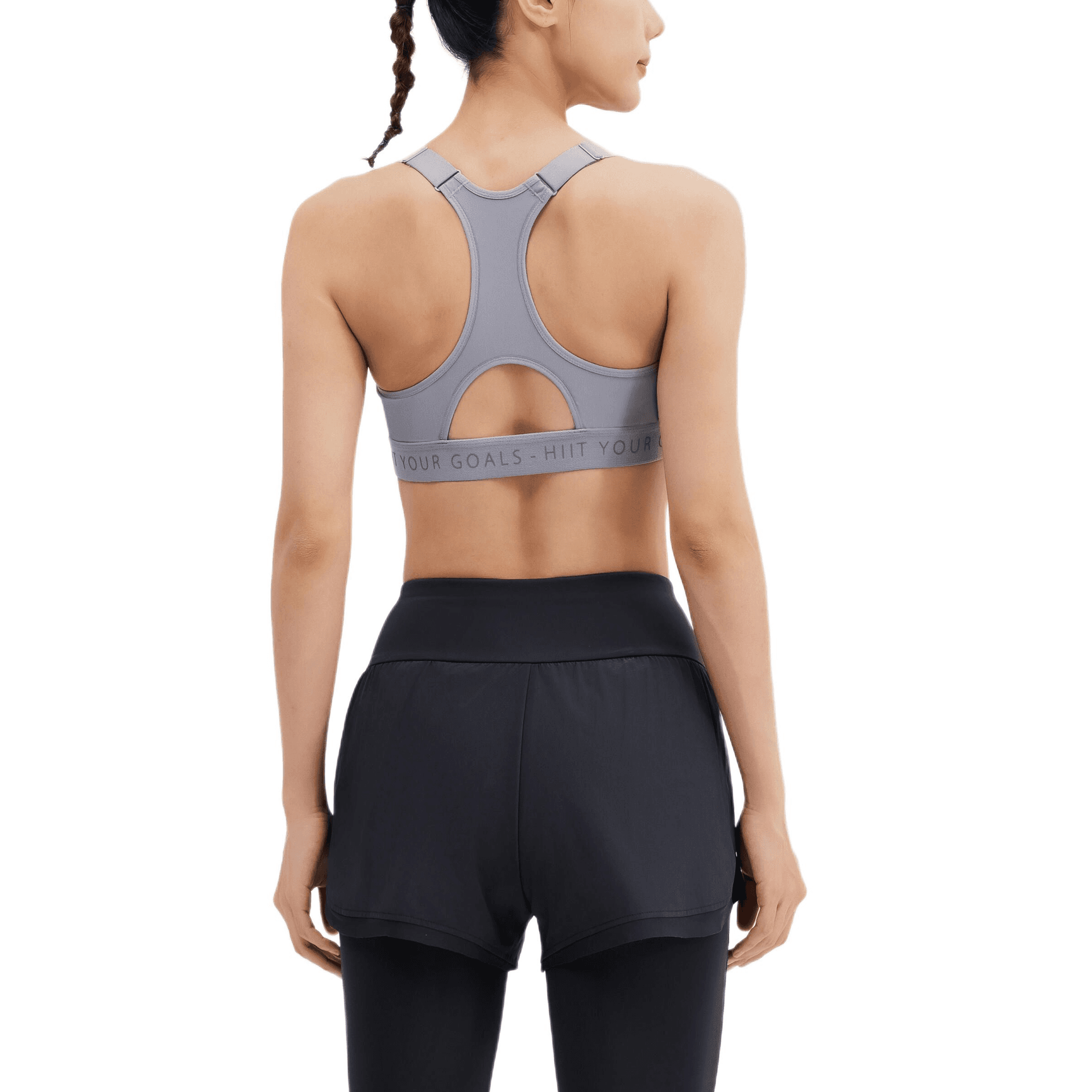 DECATHLON FBRA920 DOMYOS Спортивное белье Женское Серое - изображение 4