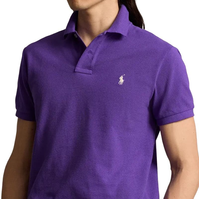 Поло Polo Ralph Lauren SS24 Мужское Поло Фиолетовое - изображение 5