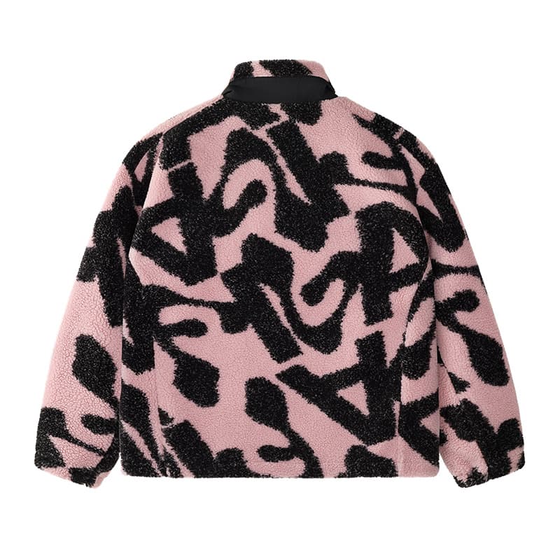 Куртка FILA FUSION Бархат Feel Пальто Unisex Light Сливово-розовый - изображение 2
