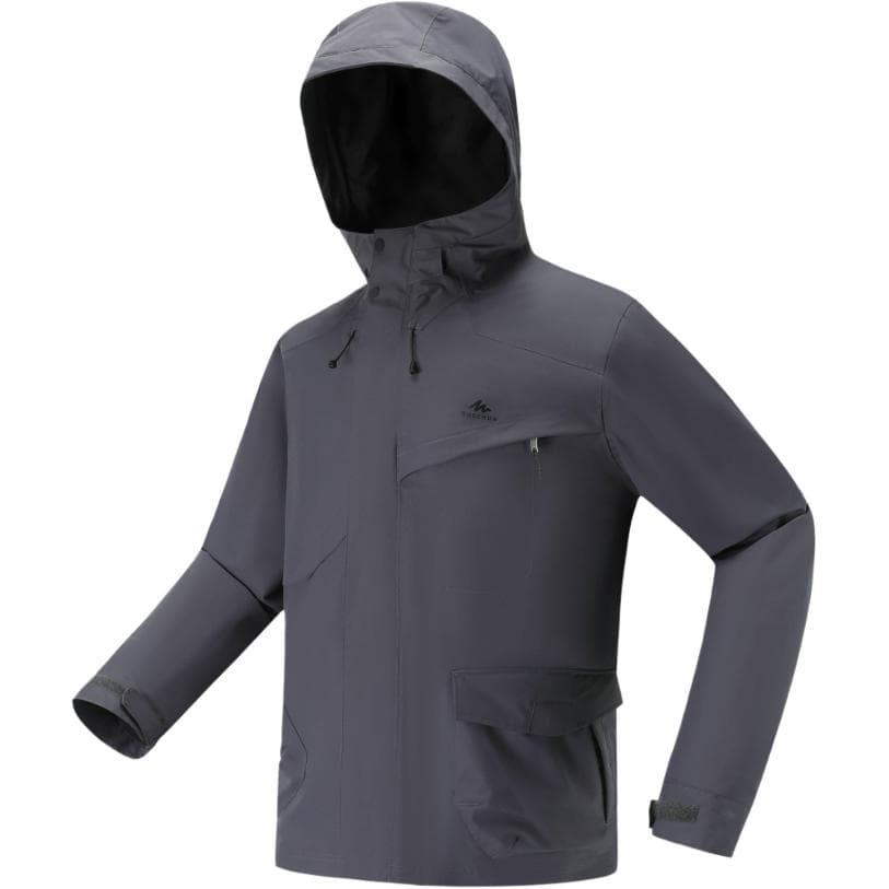 Демисезонная куртка DECATHLON NH500 Поход Офис Повседневный Водонепроницаемый Ветрозащитный и Дышащий Ветровка Мужской Чернила - изображение 3