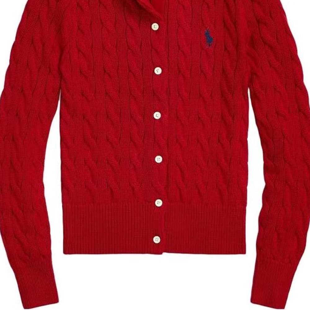 Кофта Polo Ralph Lauren SS23 Трикотаж Стандартный Размер Женский Красный - изображение 4