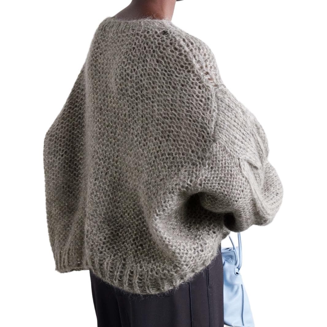 Кардиган Loewe Hollow Knit Sweater Gray - изображение 4