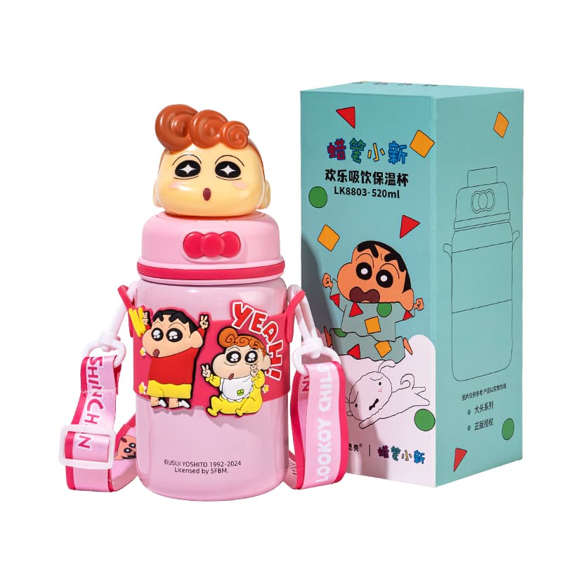 Crayon Shinchan Офис Высококачественная Солома Подстаканник 520 мл - изображение 1
