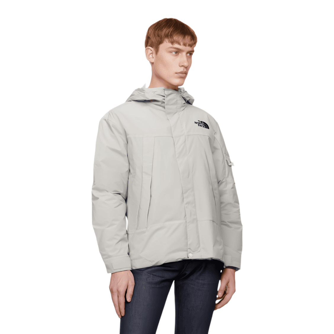 Куртка The North Face Logo Print Windbreaker Jacket Grey - изображение 4