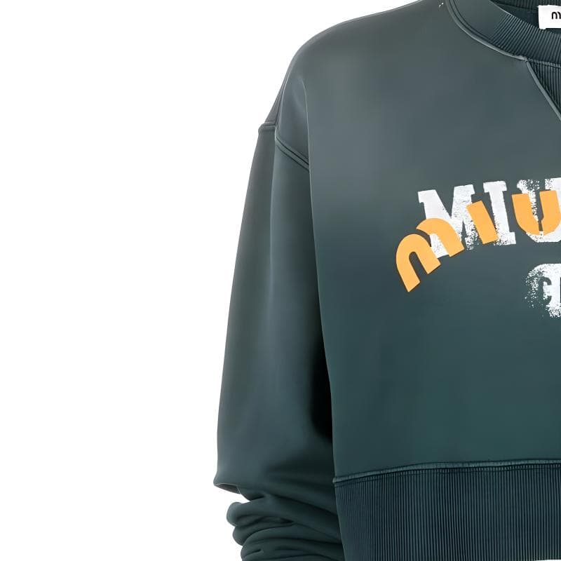 Кофта Miu Miu FW22 Logo Print Sweatshirt - изображение 6