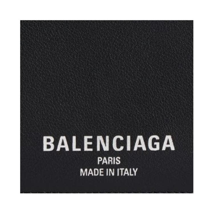 Картхолдер Balenciaga Гладкий Телячья кожа Визитницы Большой Мужской Черный - изображение 5