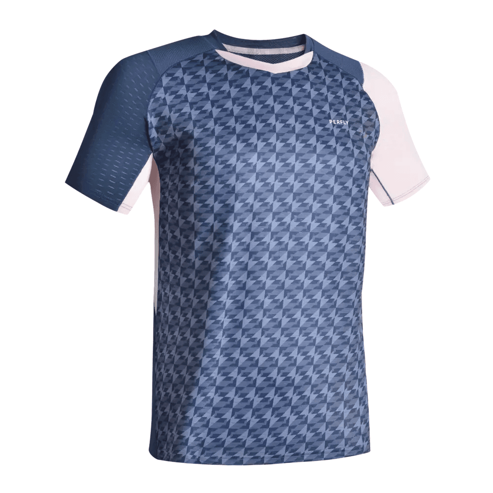 DECATHLON Падел-бадминтон Джерси Мужской Чернила Зеленый Синий - изображение 2