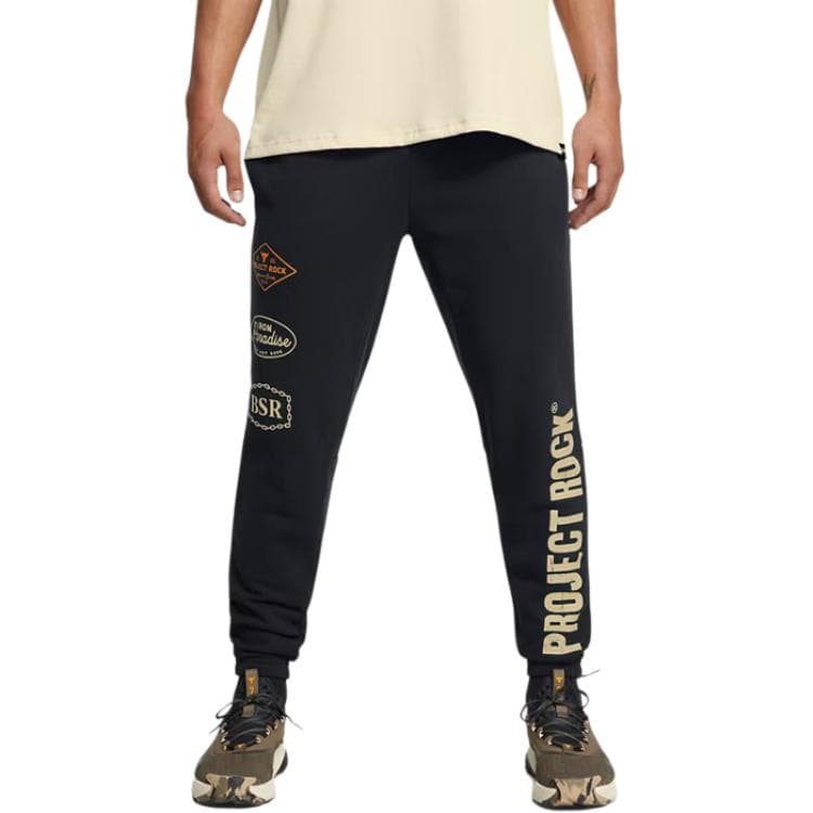 Штаны Under Armour ProjectRock Heavy Duty Tools OF The Trade Вязаные Тренировочные Брюки Мужские Черные - изображение 3