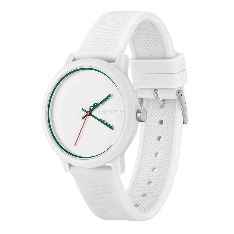 Механические часы LACOSTE 12,12 Часы с кругом на запястье кварцевый механизм силиконовый ремешок белый циферблат унисекс - изображение 2