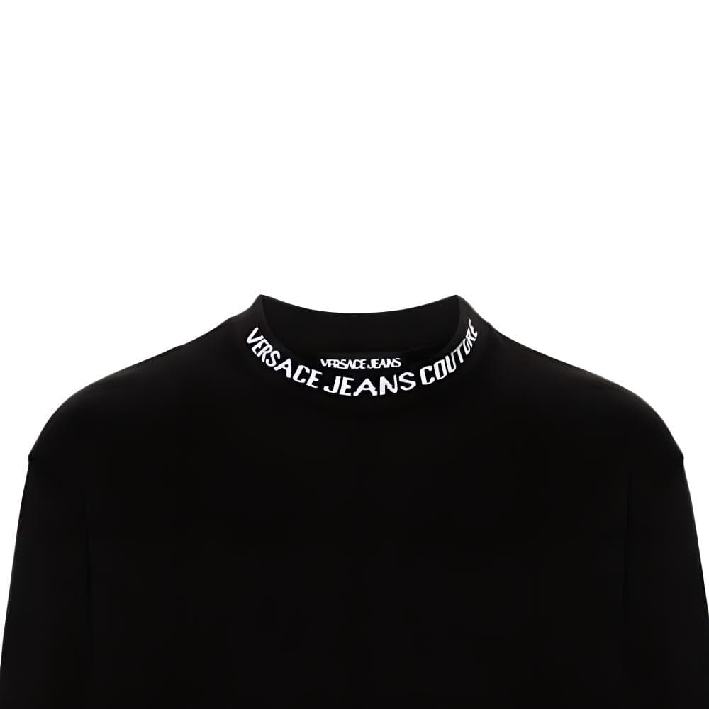 Кофта Versace Jeans Couture Letter Print Crewneck Sweatshirt Black - изображение 5