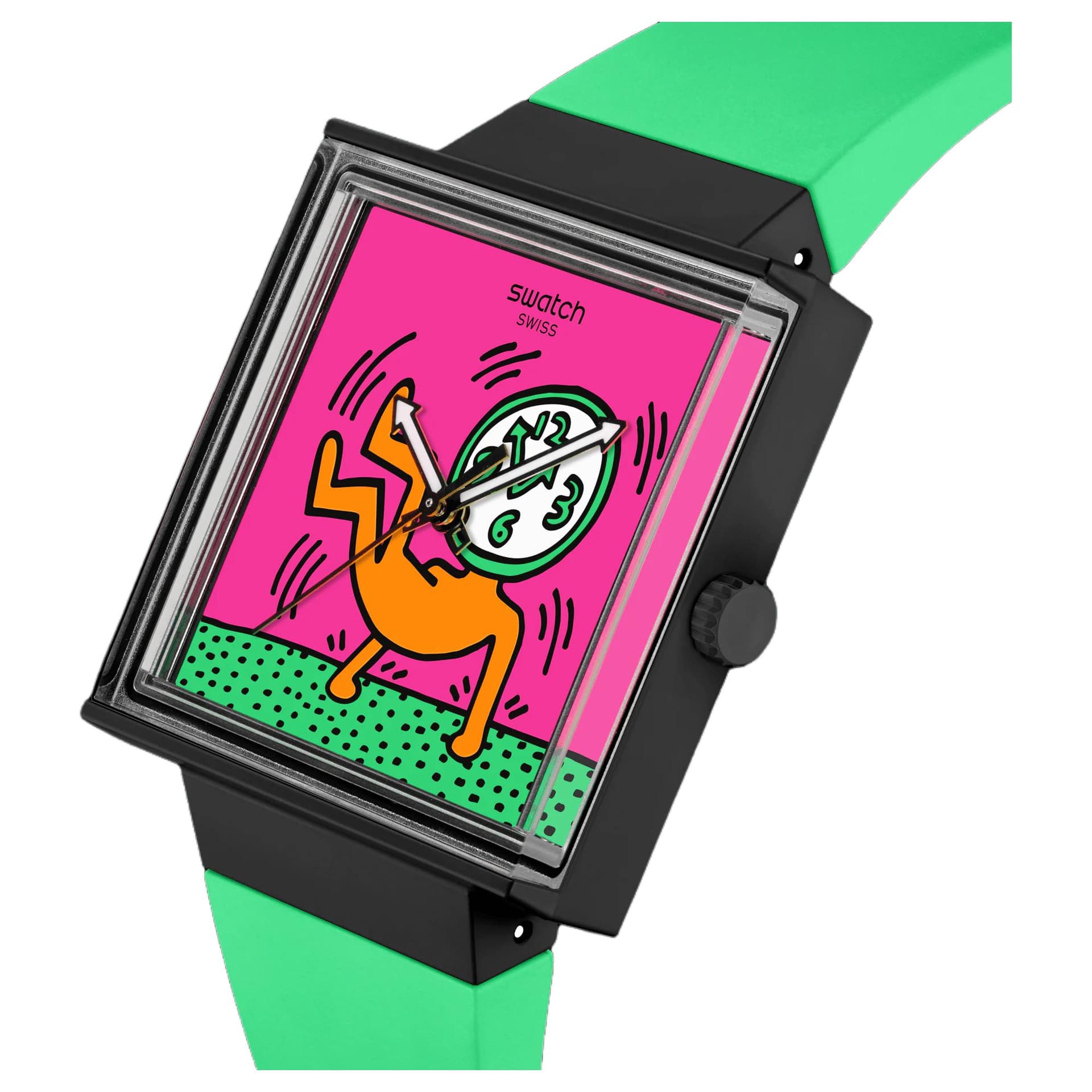 Часы SWATCH Originals Кварцевый механизм 20 м водонепроницаемость унисекс часы 41,8*33,25 мм розовый циферблат - изображение 3