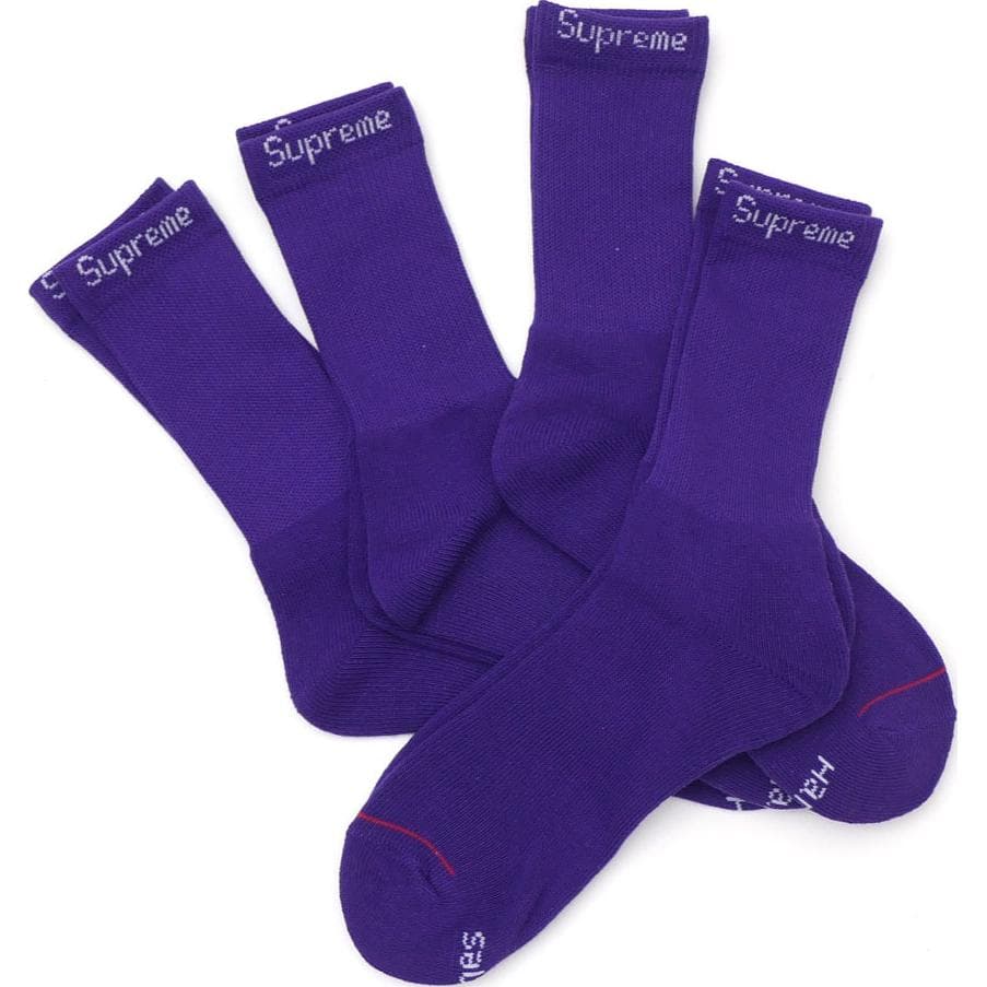 Носки Supreme x Hanes Crew Socks - изображение 2