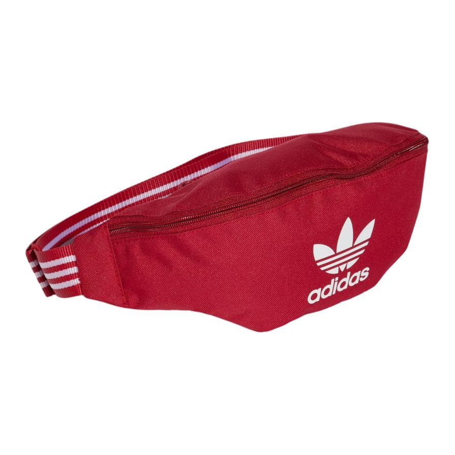Поясная сумка Adidas Originals Трилистник Переработанный полиэстер Одно плечо Поясная сумка (бандана) Унисекс Красная - изображение 2