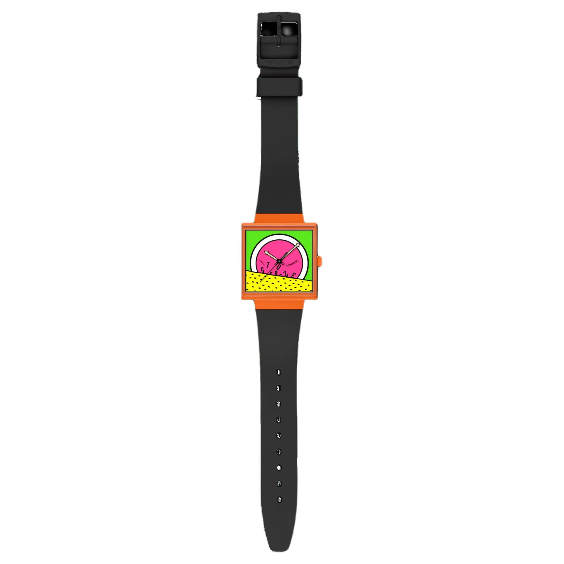 Часы Swatch Quartz Механизм 20 м Водонепроницаемые Унисекс Часы 41,8*33,25 мм Зеленый Циферблат - изображение 2