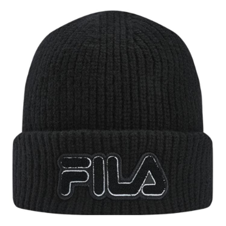 Шапка FILA Шапка из овечьей шерсти Унисекс Черная - изображение 2