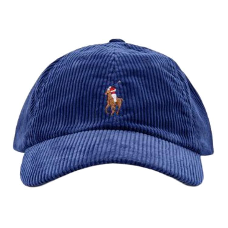 Кепка Polo Ralph Lauren Хлопковый Вельветовые Кепки Мужские Синие - изображение 2