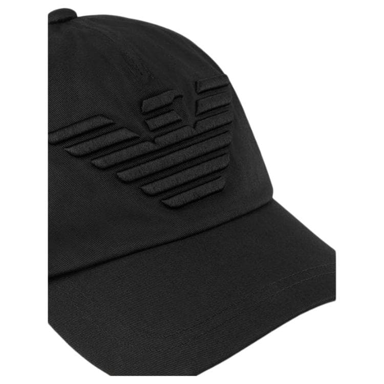 Кепка Emporio Armani Large Logo Baseball Cap Black - изображение 5