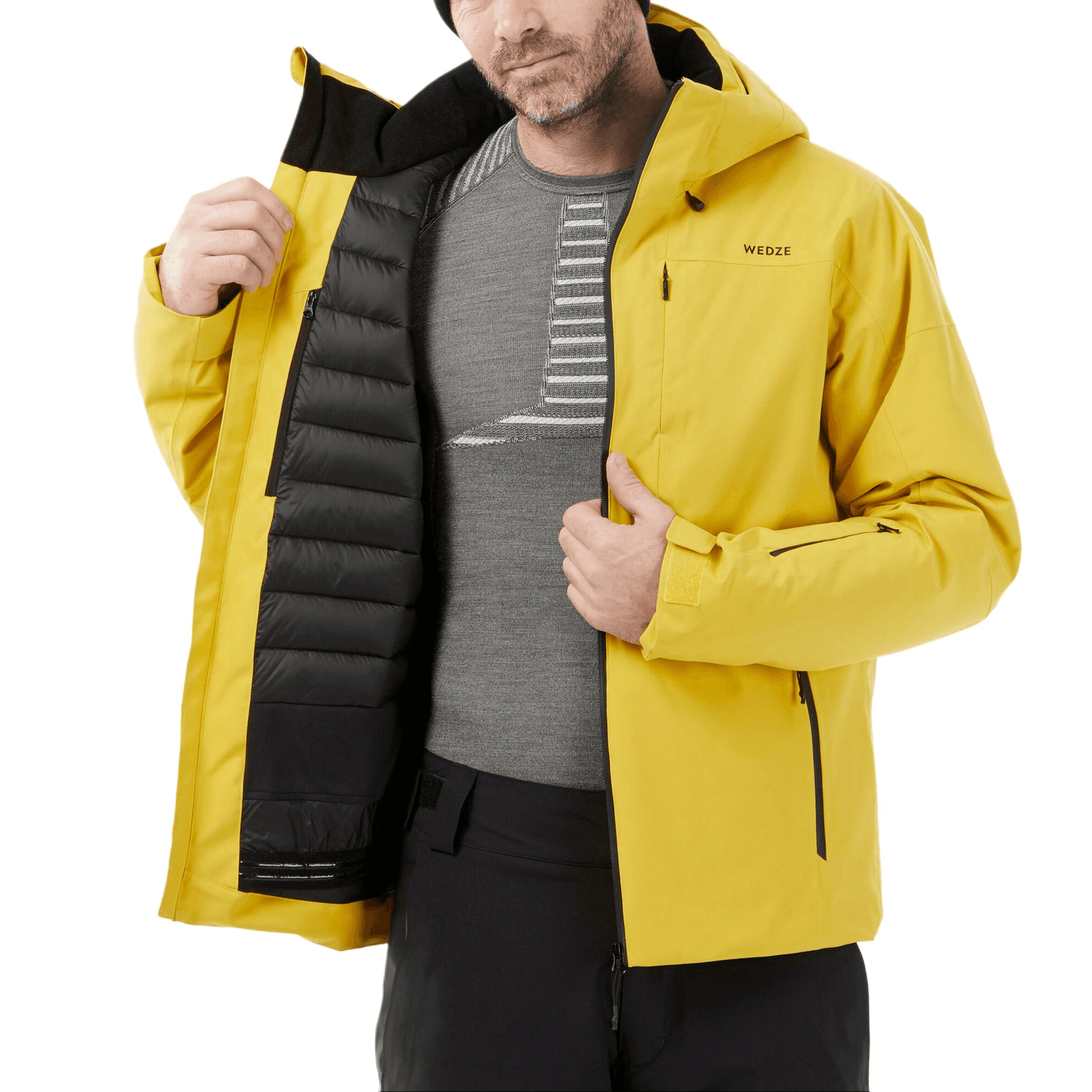 Куртка DECATHLON Куртки и Пальто Мужской Освежающий вариант Имбирно-желтый - изображение 3