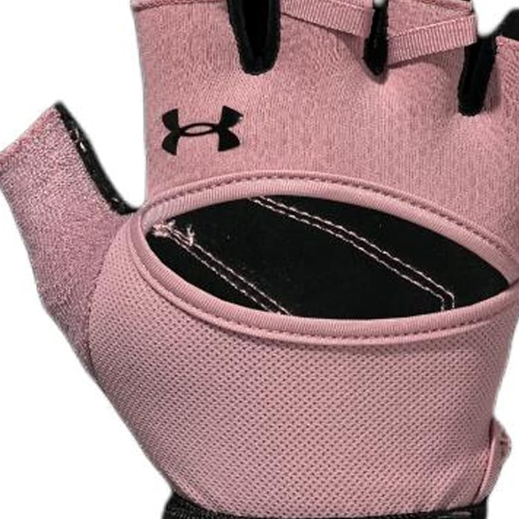 Under Armour Логотип бренда Кожа Спортивные перчатки Женские Розовые - изображение 3