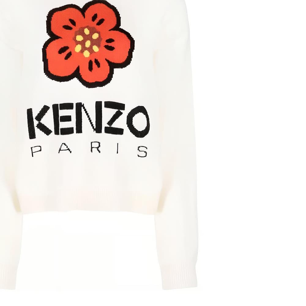 Кардиган KENZO Белые Женские Свитеры - изображение 7