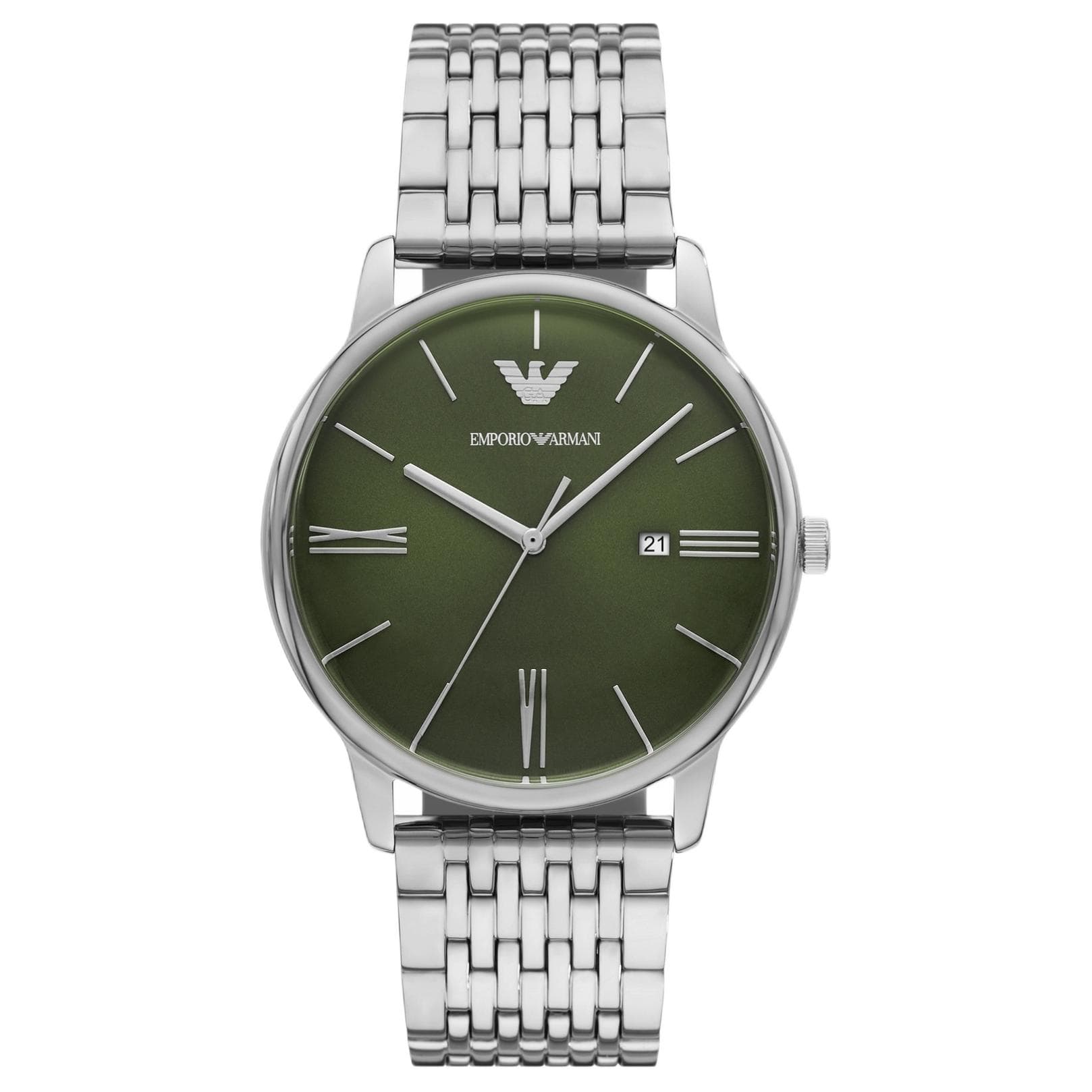Механические часы Emporio Armani 42mm Green Dial - изображение 1