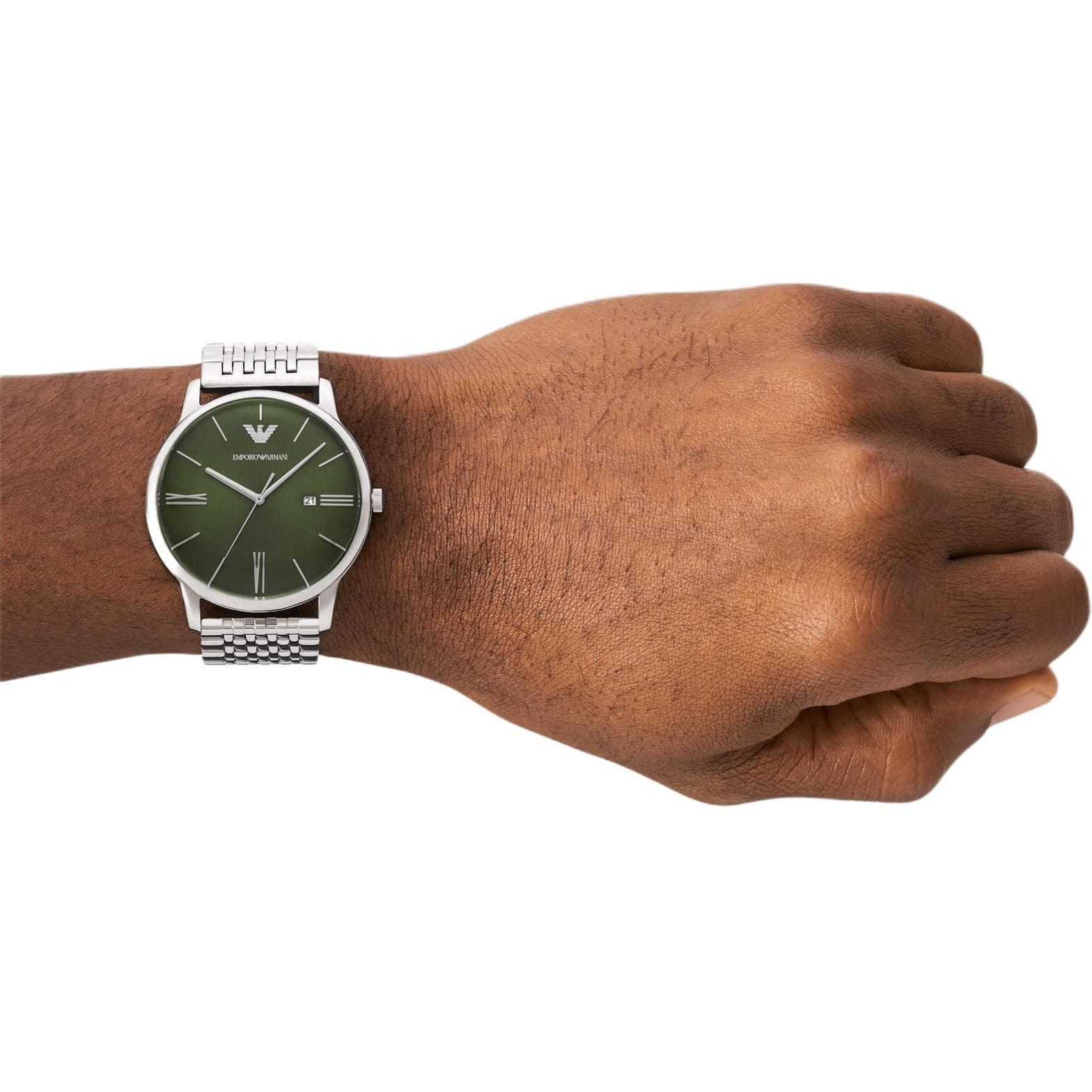 Механические часы Emporio Armani 42mm Green Dial - изображение 6