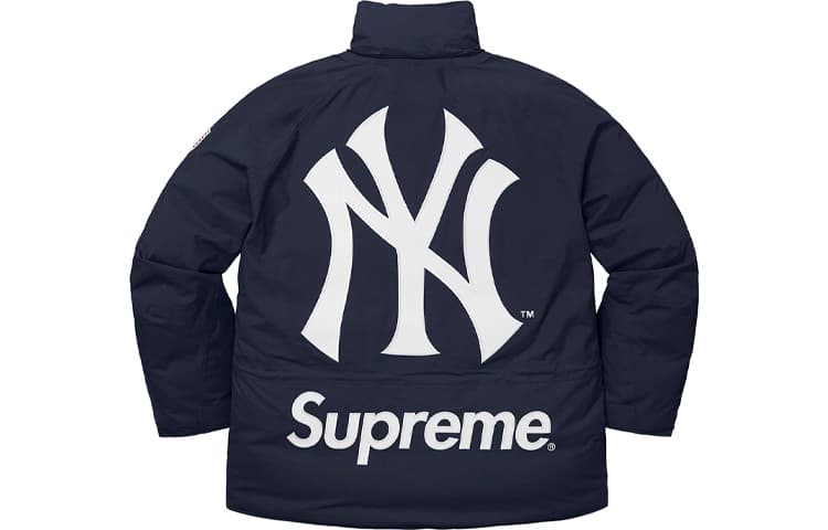Зимняя куртка Supreme x MLB FW21 Hoodie - изображение 3