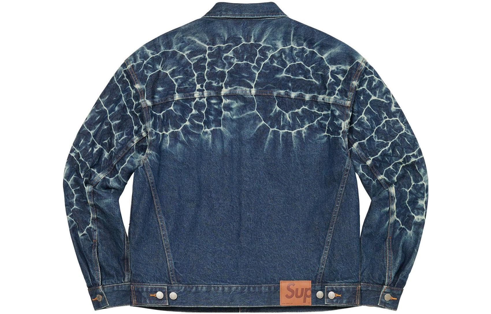 Джинсовая куртка Supreme T-Shibori Denim Trucker Jacket - изображение 2