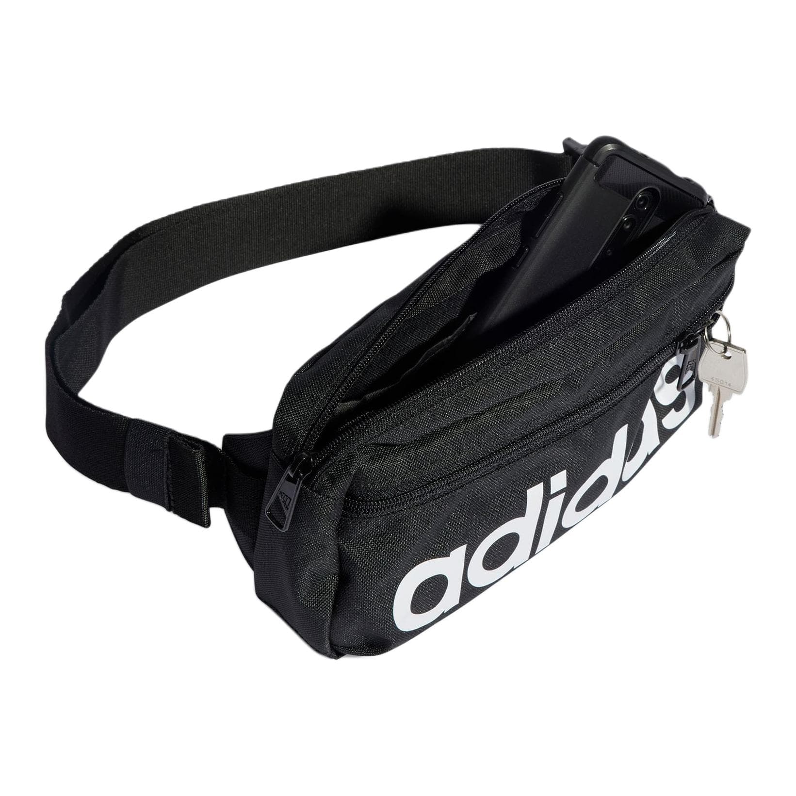 Поясная сумка Adidas Переработанный полиэстер поясная сумка (бандана) унисекс черный белый - изображение 4
