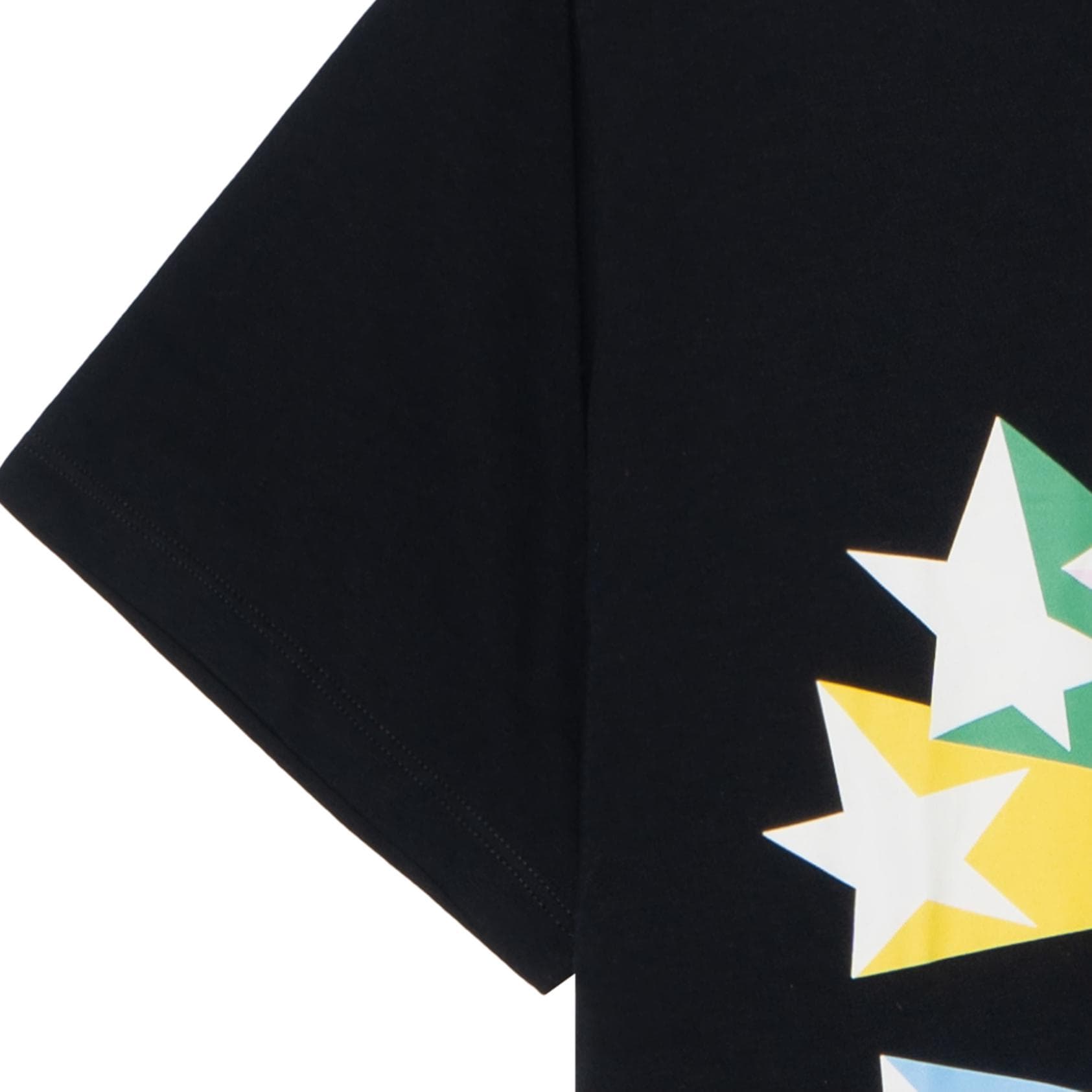 Футболка Gucci Interlocking G Star Logo T-Shirt Black — фото 13