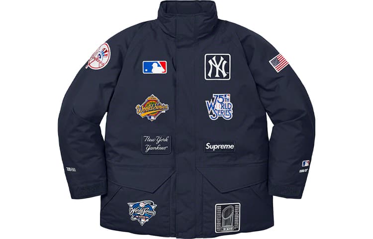 Зимняя куртка Supreme x MLB FW21 Hoodie - изображение 2